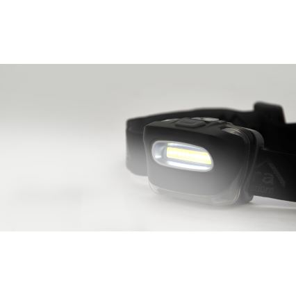 LED Hoofdlamp LED/3xAAA zwart