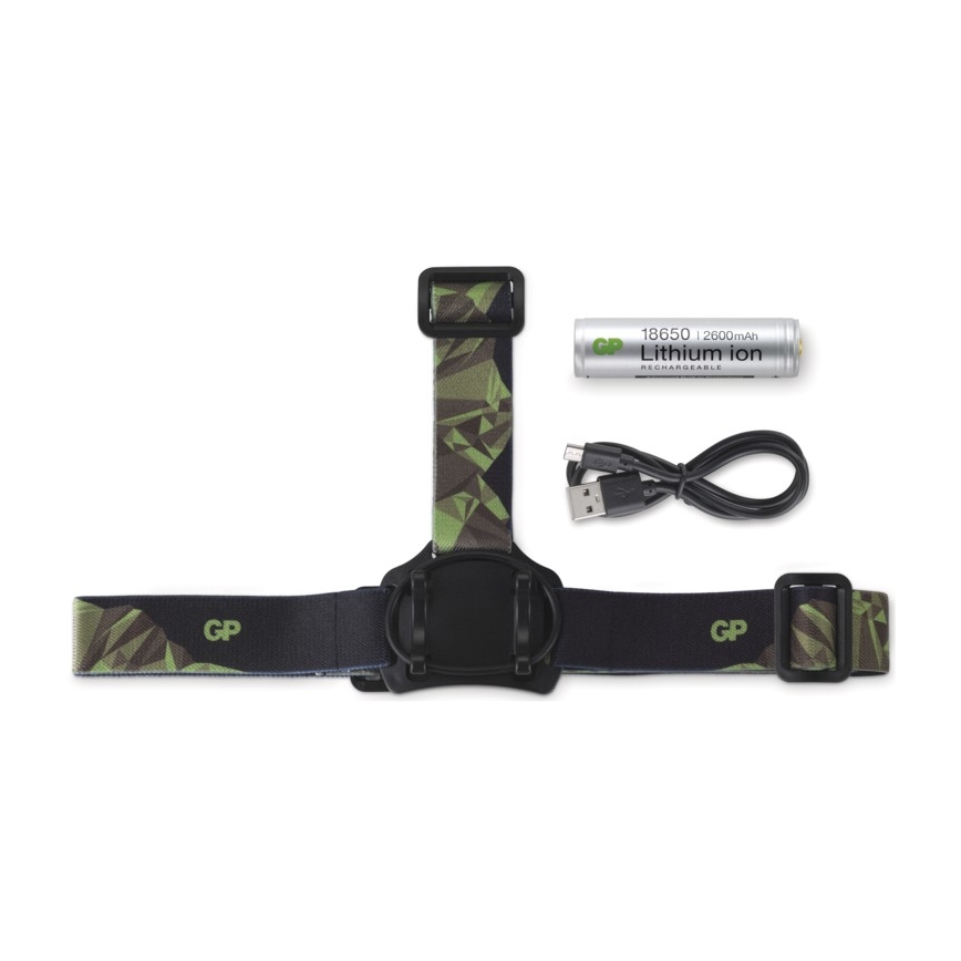 LED Hoofdlamp GP DISCOVERY CHR35 LED/3,7V/2600mAh