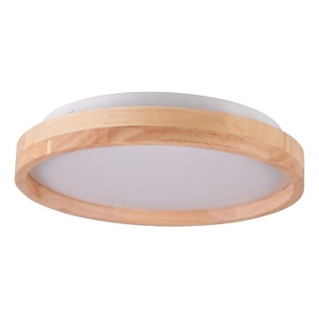LED houten plafondlamp voor de badkamer LED/12W/230V Ø 27 cm IP44 eiken