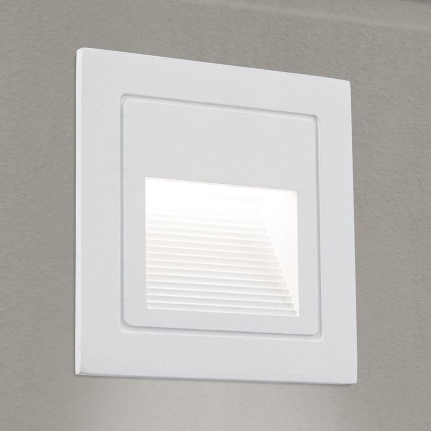 LED Inbouw lamp LORO LED/2W/230V IP65 wit
