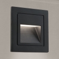 LED Inbouw lamp LORO LED/2W/230V IP65 zwart