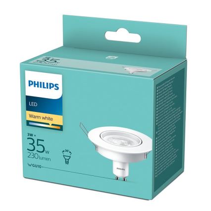 LED Inbouw Lamp Philips 1xGU10/3W/230V 2700K