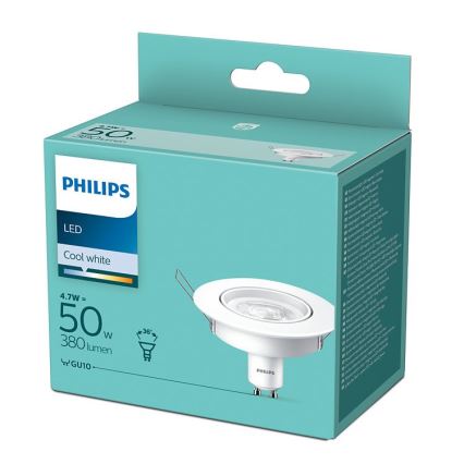 LED Inbouw Lamp Philips GU10/4,7W/230V 4000K