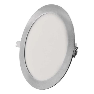 LED inbouwarmatuur NEXXO LED/18W/230V 3000/3500/4000K zilver diam. 22,5 cm