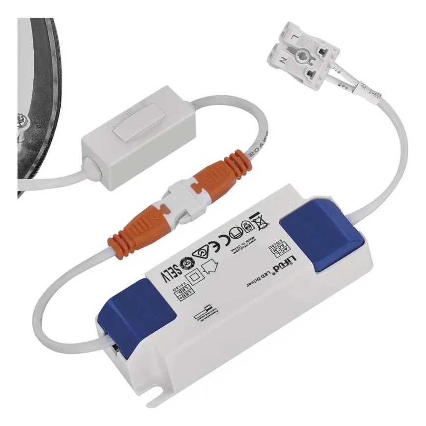 LED inbouwarmatuur NEXXO LED/18W/230V 3000/3500/4000K zilver diam. 22,5 cm