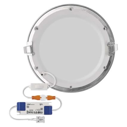LED inbouwarmatuur NEXXO LED/18W/230V 3000/3500/4000K zilver diam. 22,5 cm