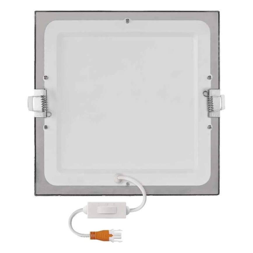 LED inbouwarmatuur NEXXO LED/18W/230V 3000/3500/4000K zilverkleurig 22,5x22,5 cm