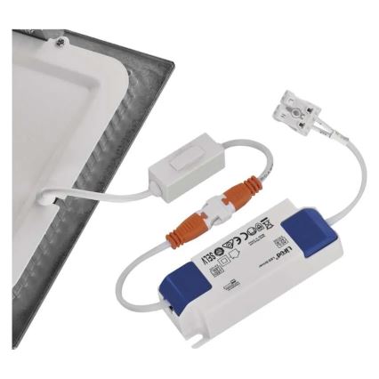 LED inbouwarmatuur NEXXO LED/18W/230V 3000/3500/4000K zilverkleurig 22,5x22,5 cm