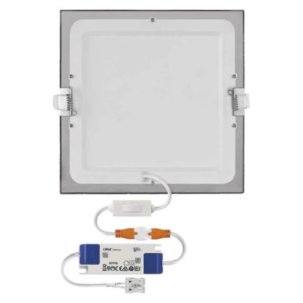 LED inbouwarmatuur NEXXO LED/18W/230V 3000/3500/4000K zilverkleurig 22,5x22,5 cm