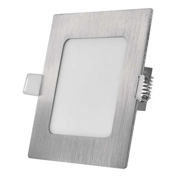 LED inbouwarmatuur NEXXO LED/7W/230V 3000/3500/4000K zilverkleurig 12x12 cm