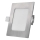 LED inbouwarmatuur NEXXO LED/7W/230V 3000/3500/4000K zilverkleurig 12x12 cm