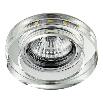 LED Inbouwlamp ELEGANT DOUBLE LIGHT GU10/50W+LED/3W rond
