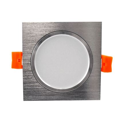 LED Inbouwlamp VENUS LED/7W/230V zilver hoekig