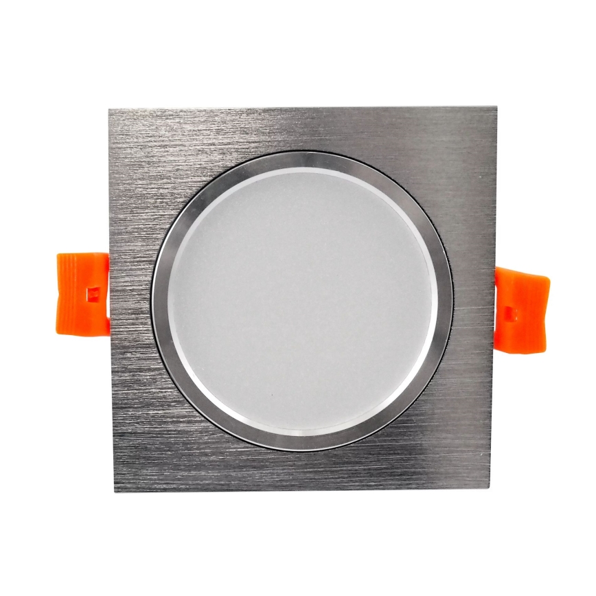 LED Inbouwlamp VENUS LED/7W/230V zilver hoekig