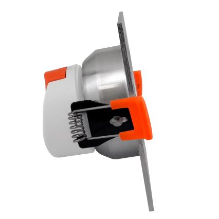 LED Inbouwlamp VENUS LED/7W/230V zilver hoekig