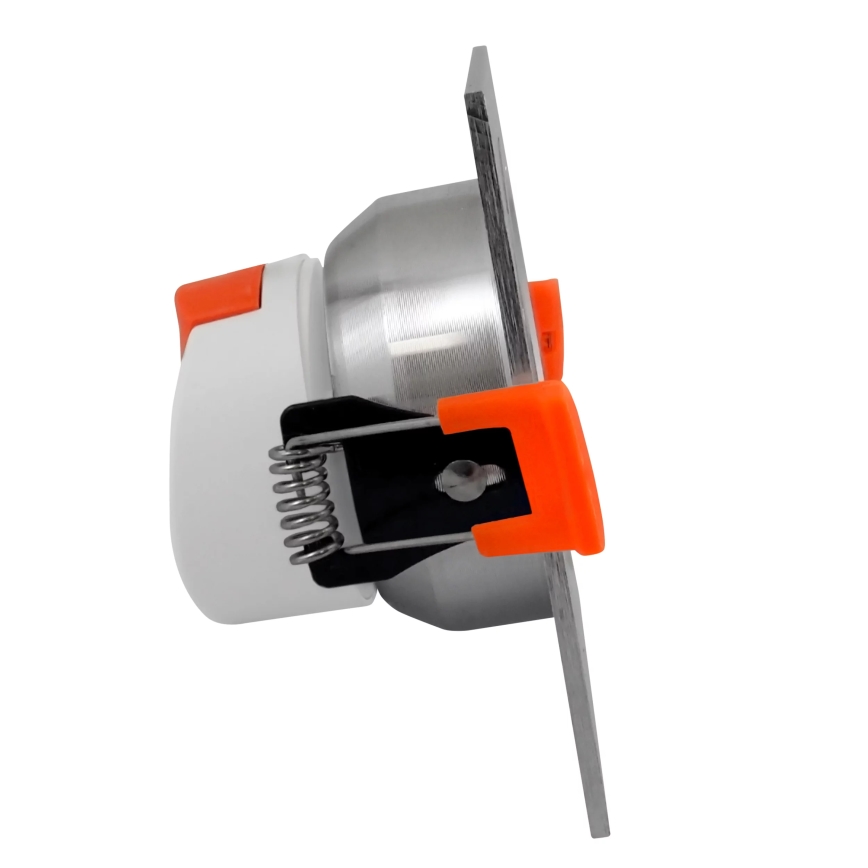 LED Inbouwlamp VENUS LED/7W/230V zilver hoekig