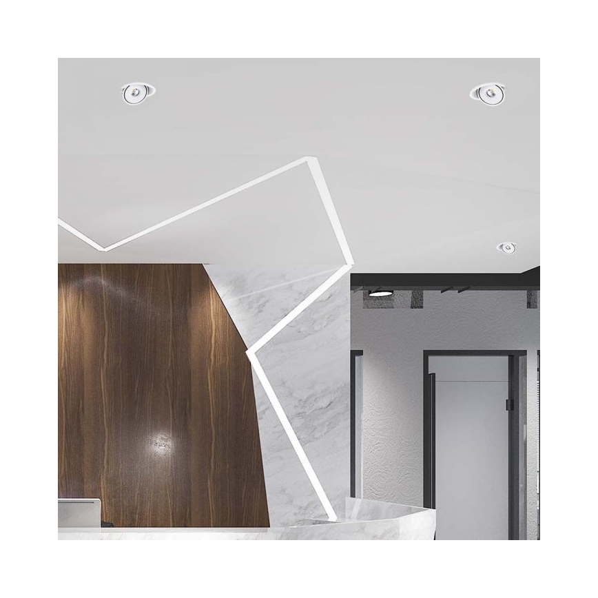 LED inbouwspot LED/20W/230V 3000/4000/6400K Ø 16,5 cm wit