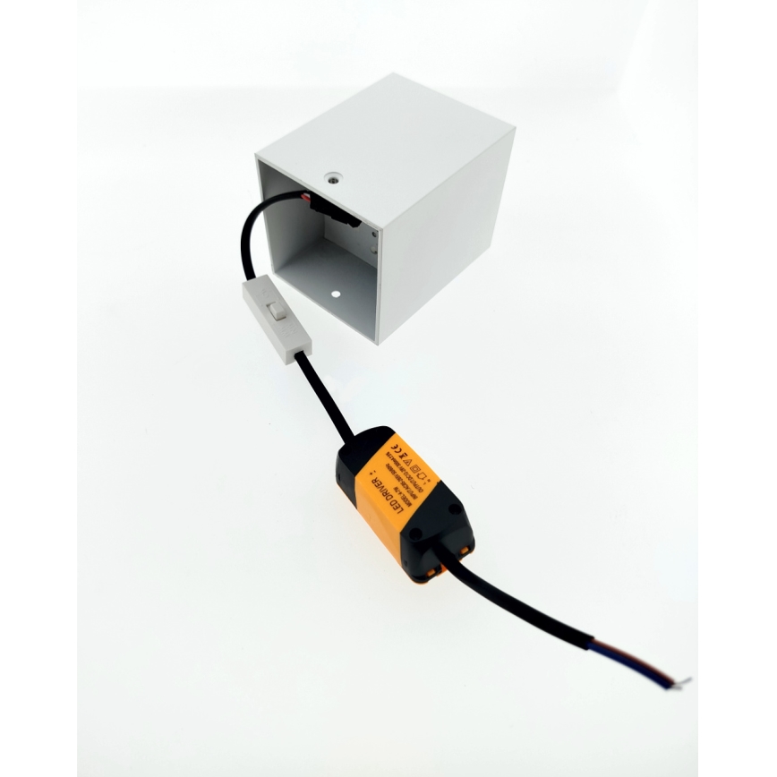 LED inbouwspot 5 W 230 V 3000/4000/6400 K 7,5 x 7,5 cm wit