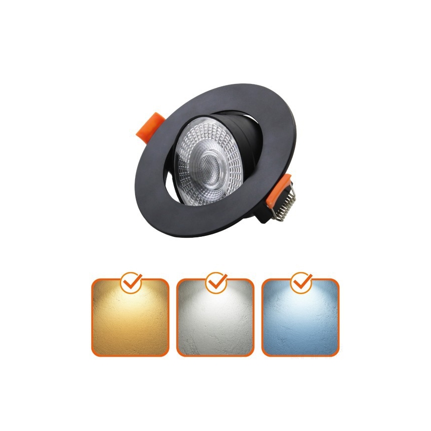 LED inbouwspot BRINO LED/3/5/7W/230V 3000/4000/6500K zwart