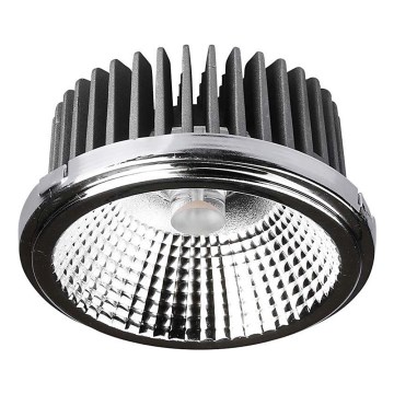 LED Inbouwspot LED/20W/230V 4000K 40°/20° diameter 11 cm glanzend chroom