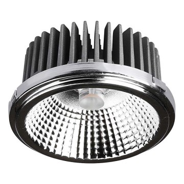 LED Inbouwspot LED/20W/230V 6400K 40°/20° diameter 11 cm glanzend chroom