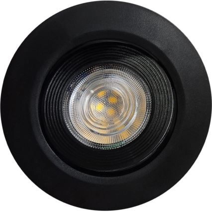 LED Inbouw/opbouw Spot 2in1 LED/5W/230V 4200K diameter 9,3 cm zwart