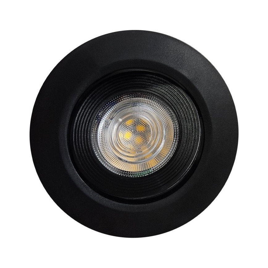 LED Inbouw/opbouw Spot 2in1 LED/5W/230V 4200K diameter 9,3 cm zwart