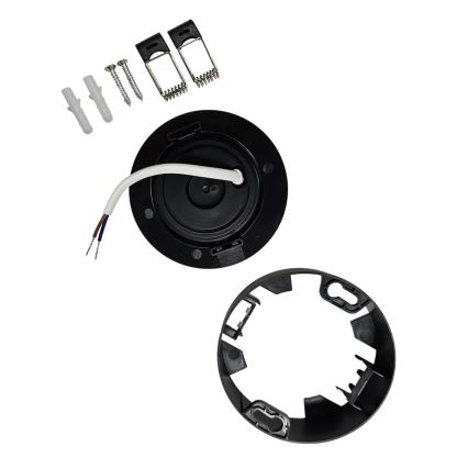 LED Inbouw/opbouw Spot 2in1 LED/5W/230V 4200K diameter 9,3 cm zwart