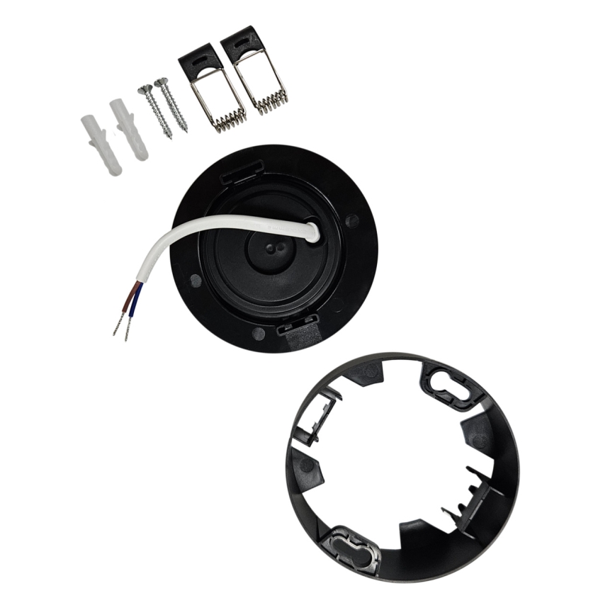 LED Inbouw/opbouw Spot 2in1 LED/5W/230V 4200K diameter 9,3 cm zwart