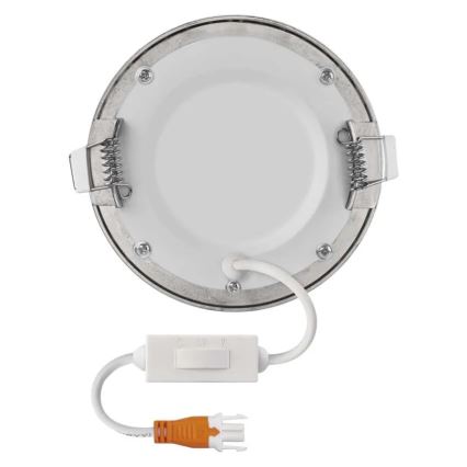 LED inbouwspot NEXXO LED/7W/230V 3000/3500/4000K zilver Ø 12 cm