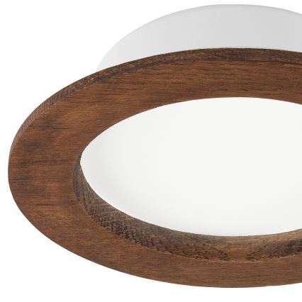 LED Inbouwspot WOODY SPOT LED/12,5W/230V 4000K kersenhout Ø 16 cm