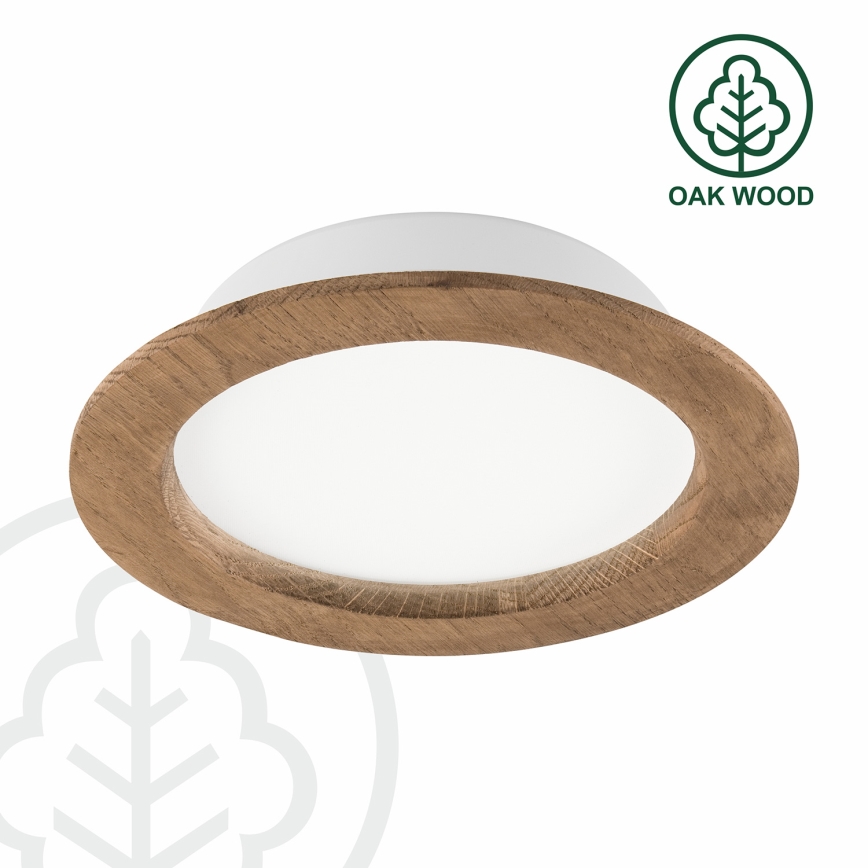 LED Inbouwspot WOODY SPOT LED/16,5W/230V 4000K walnoot Ø 18,5 cm