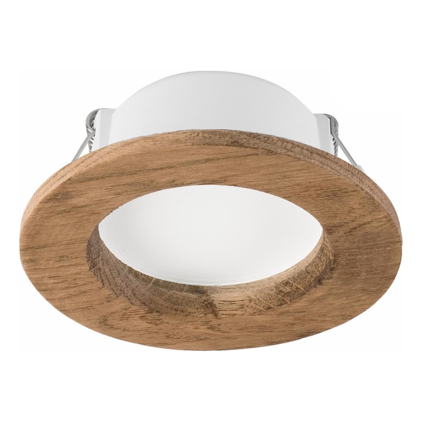LED Inbouwspot WOODY SPOT LED/5,5W/230V 4000K walnoot Ø 10 cm