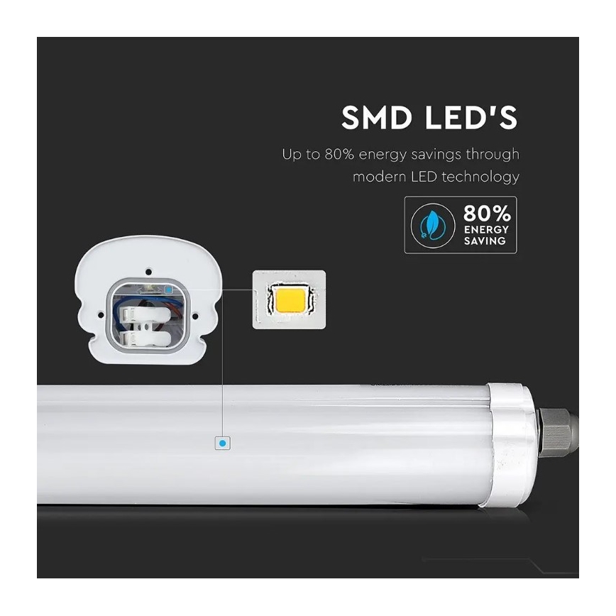 LED Industrie Lamp G-SERIES LED/36W/230V 120 cm 6400K IP65