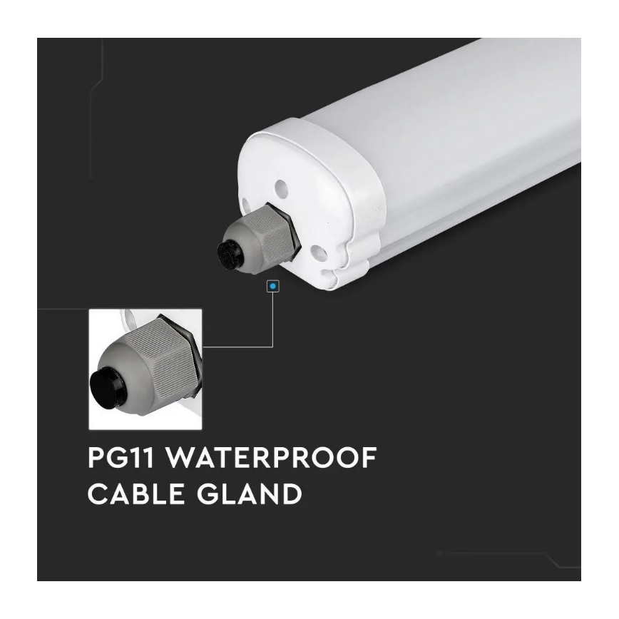 LED Industrie Lamp G-SERIES LED/36W/230V 120 cm 6400K IP65