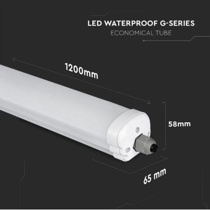 LED Industrie Lamp G-SERIES LED/36W/230V 120 cm 6400K IP65