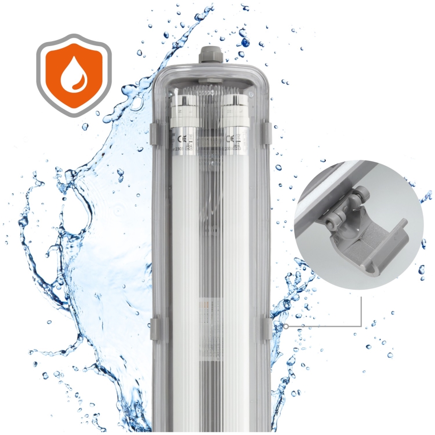 LED Industrie TL-Buis T8 2xG13/18W/230V 6500K IP65