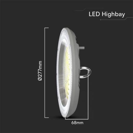 LED Industriële lamp High Bay LED/150W/230V 3000/4000/6500K IP65 ø 27,7 cm