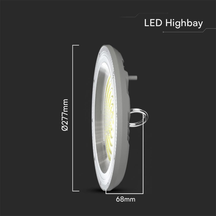 LED Industriële lamp High Bay LED/150W/230V 3000/4000/6500K IP65 ø 27,7 cm