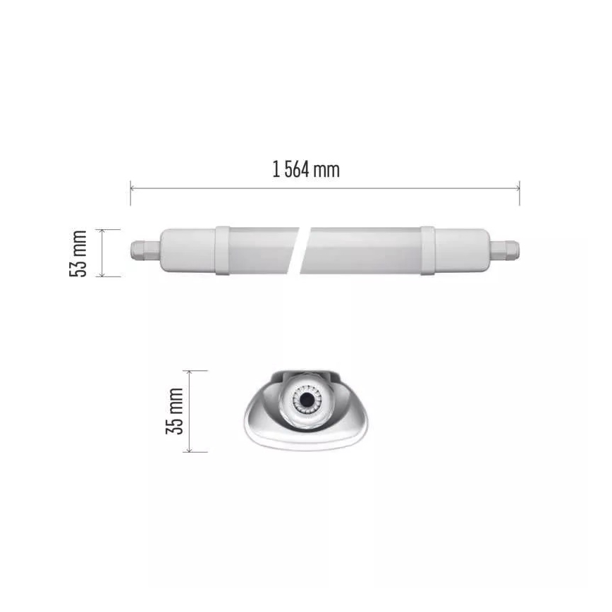 LED Industriële lamp LED/45W/230V IP65 4000K 156,4 cm