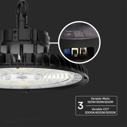 LED Industriële lamp High Bay LED/200W/230V 3000K/4000K/6000K IP65