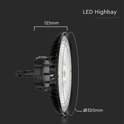 LED Industriële lamp High Bay LED/200W/230V 3000K/4000K/6000K IP65