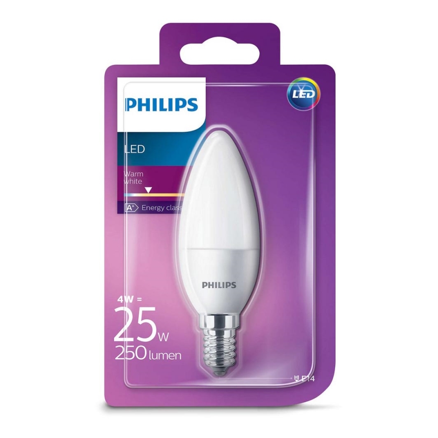 LED kaars Philips E14/4W/230V 2700K