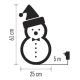 LED Kerst buitendecoratie 60xLED/2,7W/230V IP44 sneeuwpop