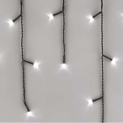 LED Kerst buitenketting 200xLED/8 standen 8,6m IP44 koel wit