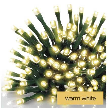 LED Kerst buitenketting 200xLED/8 standen 8,6m IP44 warm wit