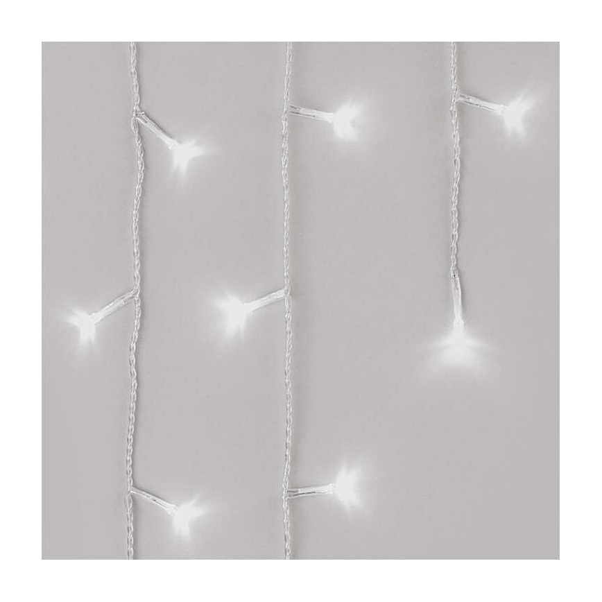 LED kerst buitenketting 300xLED/8 standen10m IP44 koel wit + afstandsbediening