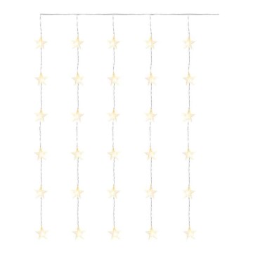 LED Kerst buitenketting 30xLED/3,9m IP44 sterren
