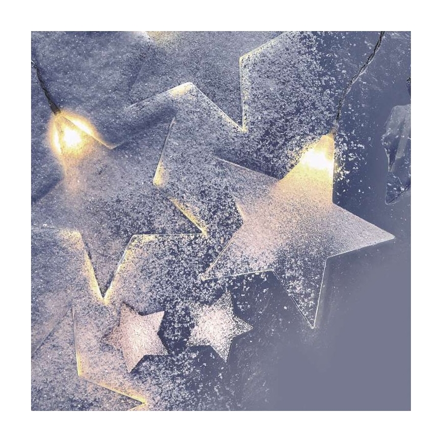 LED Kerst buitenketting 30xLED/3,9m IP44 sterren