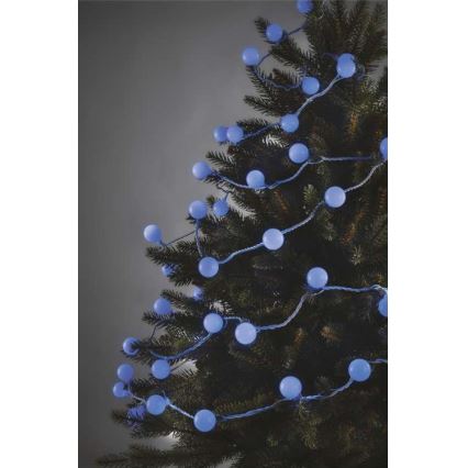 LED Kerst buitenketting 40xLED/9m IP44 blauw